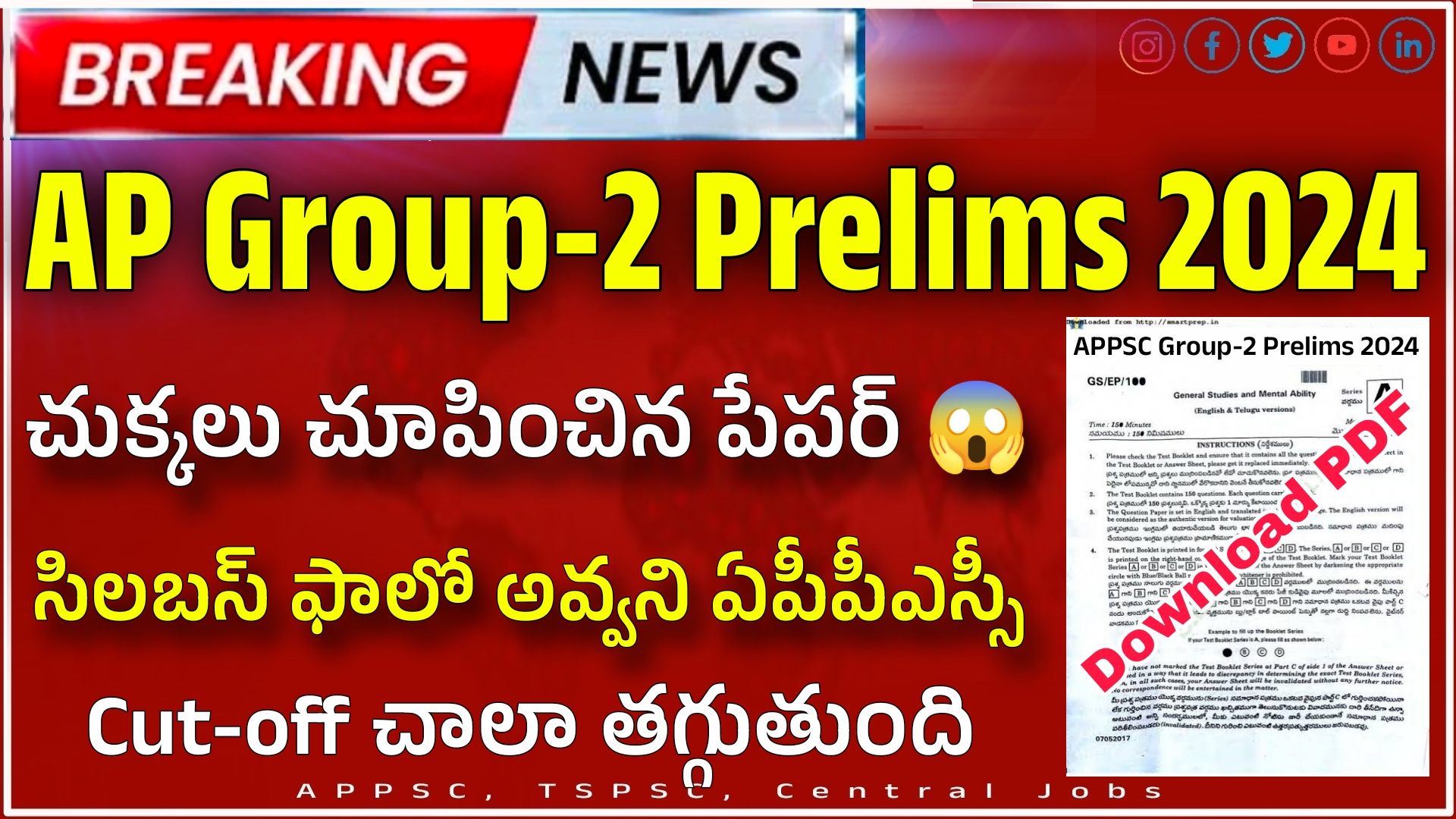 ap Group2 Prelims Exam paper with key 2024 RK Tutorial